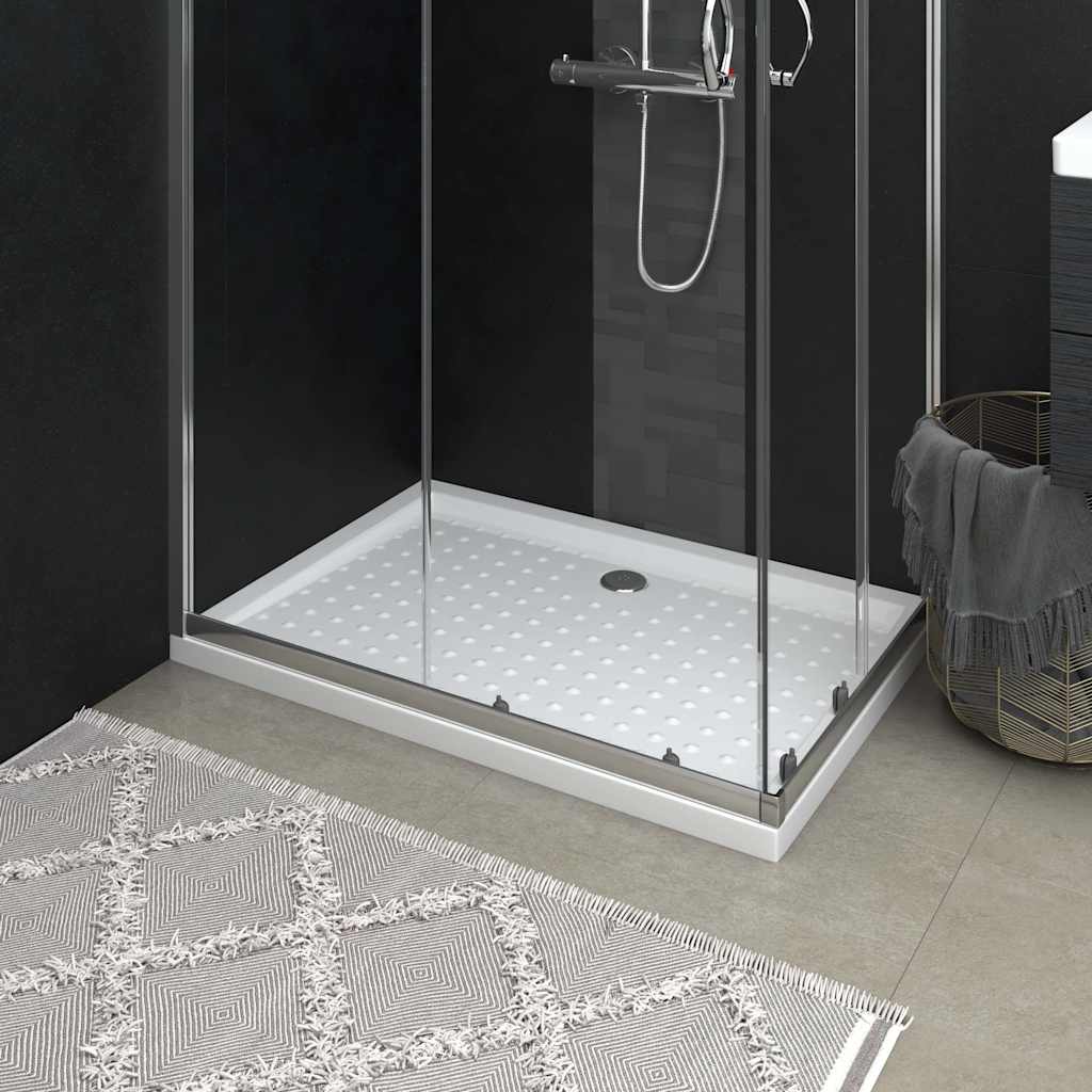 Vidaxl Duschschale mit Stollen 70x100x4 cm ABS Weiß