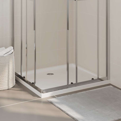 Vidaxl Duschschale rechteckige 80x90 cm Abs weiß