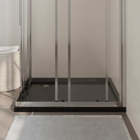 Vidaxl Duschschale Quadrat 90x90 cm ABS Schwarz