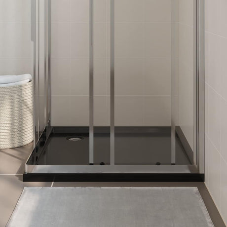 Vidaxl Duschschale Quadrat 90x90 cm ABS Schwarz