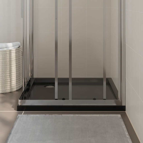 Vidaxl Duschschale Quadrat 80x80 cm abs schwarz