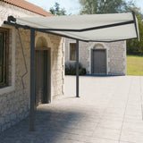 Vidaxx Markisenpfosten-Set 450x245 cm Eisen Anthrazit