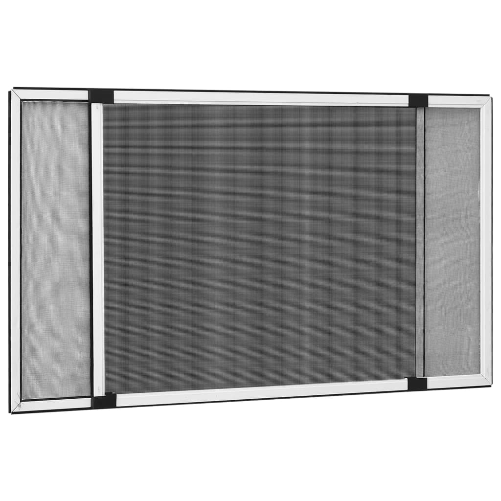 Vidaxx ausziehbarer Fensterschutz (75-143)x50 cm weiß