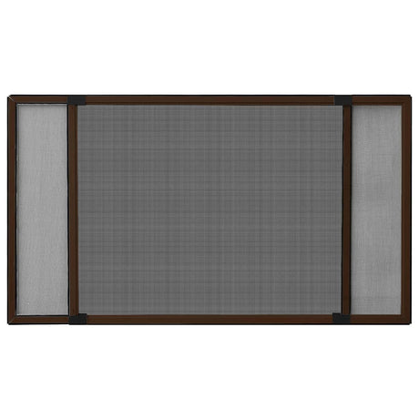 Vidaxx ausziehbarer Fensterschutz (75-143)x50 cm braun