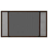Vidaxx ausziehbarer Fensterschutz (75-143)x50 cm braun