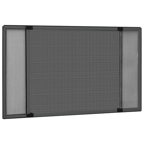 Vidaxl raamhor uitschuifbaar (100-193)x75 cm antracietkleurig