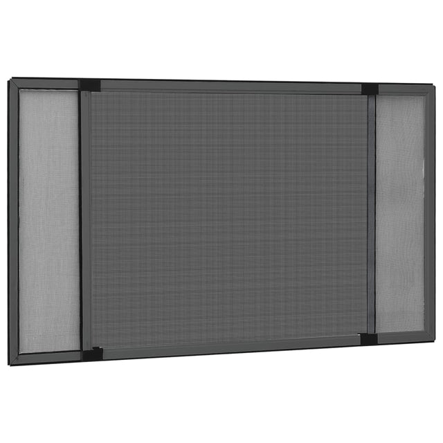 Vidaxl raamhor uitschuifbaar (100-193)x75 cm antracietkleurig