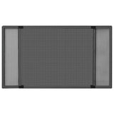 Vidaxl raamhor uitschuifbaar (100-193)x75 cm antracietkleurig
