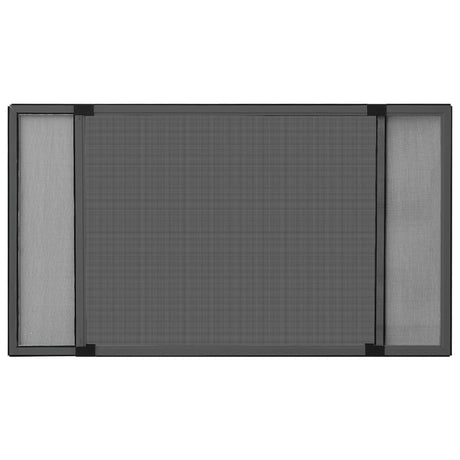 Vidaxl raamhor uitschuifbaar (100-193)x75 cm antracietkleurig