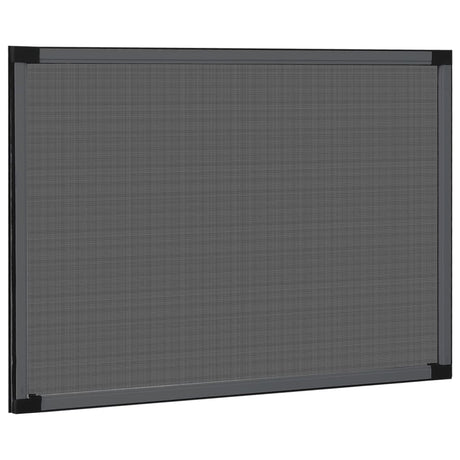 Vidaxl raamhor uitschuifbaar (100-193)x75 cm antracietkleurig