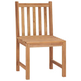 Vidaxl tuinstoelen 2 st massief teakhout