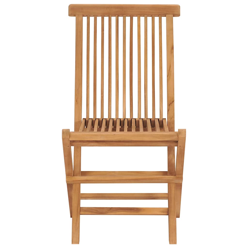 Vidaxl tuinstoelen 4 st inklapbaar massief teakhout