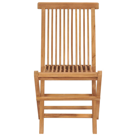 Vidaxl klapstoelen 4 stuks van massief teakhout
