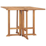 Vidaxl tuintafel inklapbaar 90x90x75 cm massief teakhout
