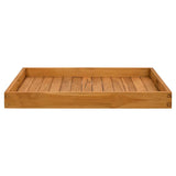 VIDAXL -Tablett 70x70 cm Feste Teaks
