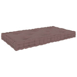 Vidaxl palletvloerkussen 73x40x7 cm katoen taupe