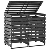 VIDAXL -Behälterspeicher Doppel 140 x 75 x 121 cm bemalten Kiefernholz
