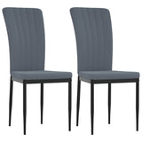 Vidaxl eetkamerstoelen 2 st fluweel donkergrijs