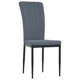 Vidaxl eetkamerstoelen 2 st fluweel donkergrijs