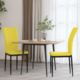 Vidaxl eetkamerstoelen 2 st fluweel mosterdgeel