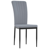 Vidaxl eetkamerstoelen 4 st fluweel lichtgrijs