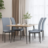 Vidaxl eetkamerstoelen 4 st fluweel lichtgrijs
