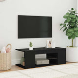 Vidaxl tv-meubel met led-verlichting 90x39x30 cm zwart