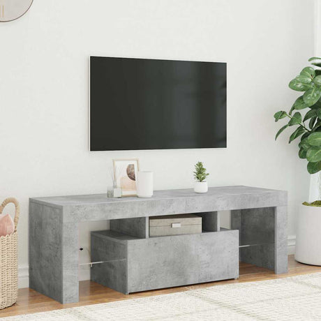 Vidaxl tv-meubel met led-verlichting 120x35x40 cm betongrijs