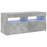 Vidaxl tv-meubel met led-verlichting 90x35x40 cm betongrijs