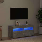 Vidaxl tv-meubel met led-verlichting 90x35x40 cm betongrijs