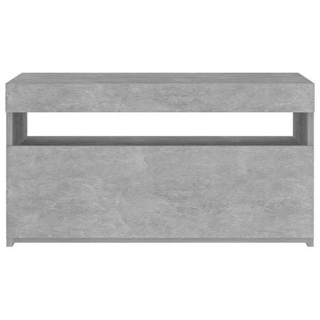 Vidaxl tv-meubel met led-verlichting 75x35x40 cm betongrijs