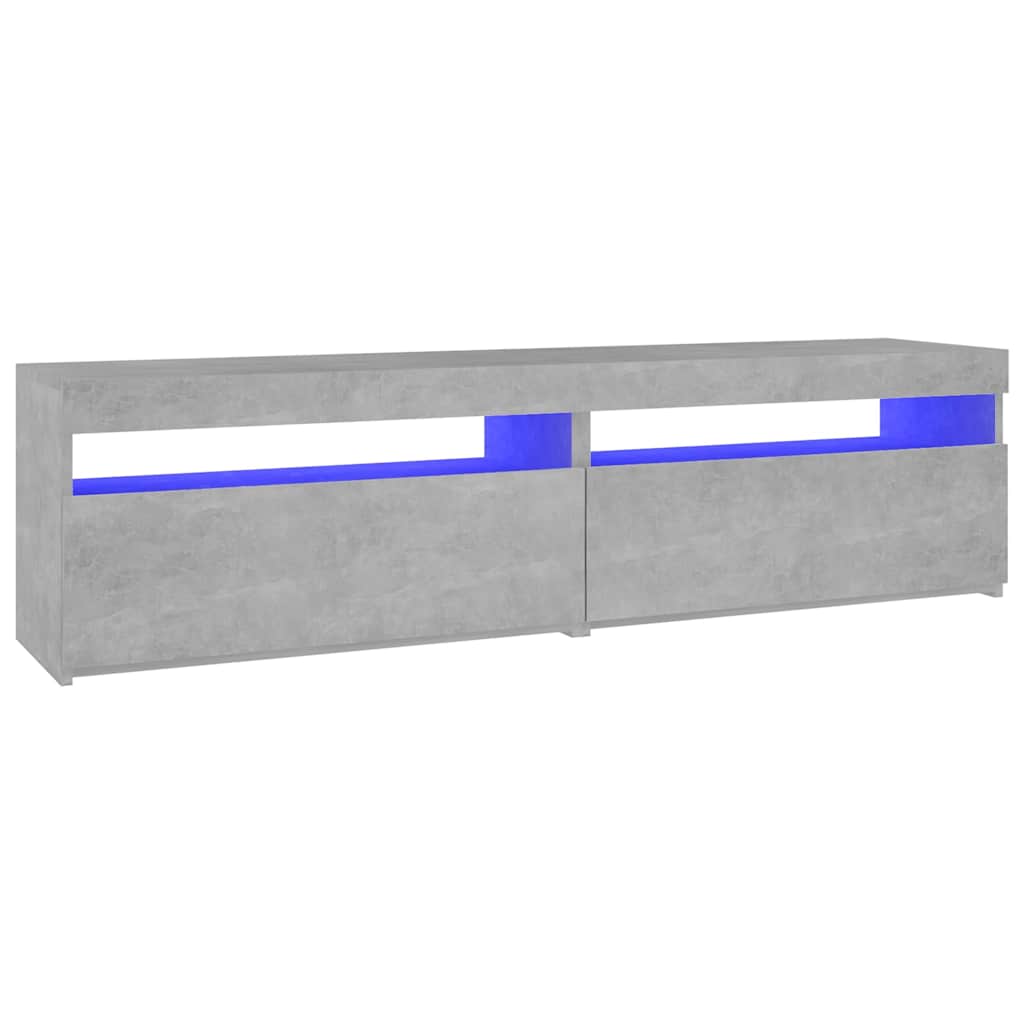 Vidaxl tv-meubelen 2 st met led-verlichting 75x35x40 cm betongrijs