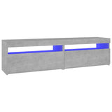 Vidaxl tv-meubelen 2 st met led-verlichting 75x35x40 cm betongrijs
