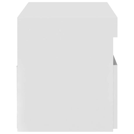 Vidaxl tv-meubel met led-verlichting 75x35x40 cm hoogglans wit