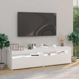 Vidaxl tv-meubelen 2 st met led-verlichting 75x35x40 cm hoogglans wit