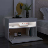 Vidaxl tv-meubel met led-verlichting 60x35x40 cm wit
