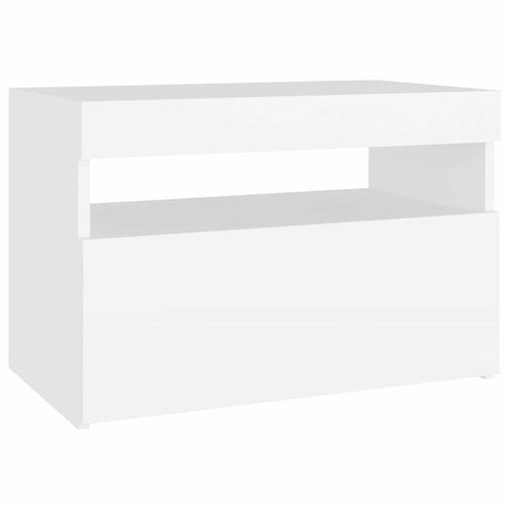 Vidaxl tv-meubel met led-verlichting 60x35x40 cm wit