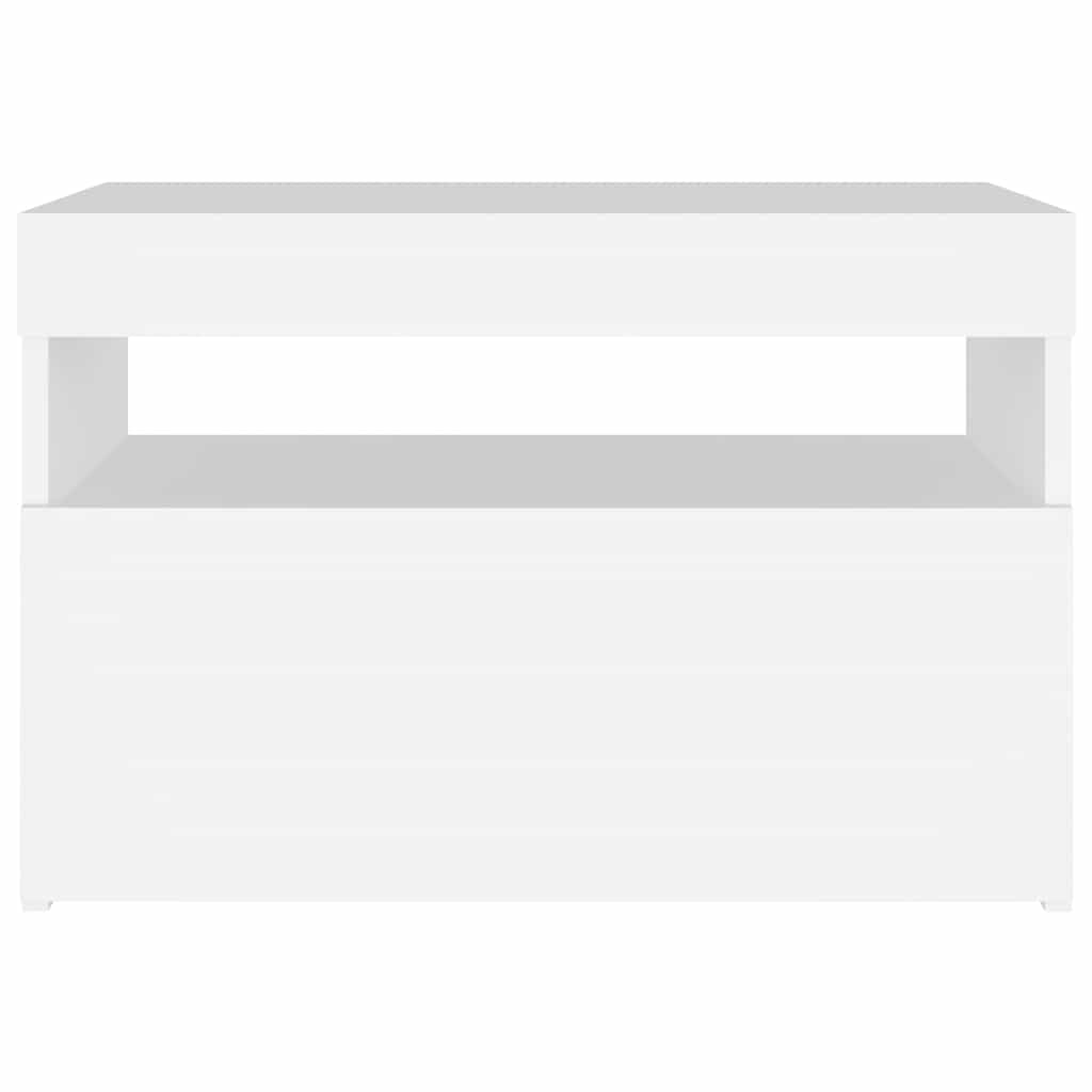 Vidaxl tv-meubel met led-verlichting 60x35x40 cm wit