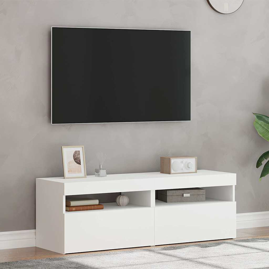 Vidaxl tv-meubelen 2 st met led-verlichting 60x35x40 cm wit