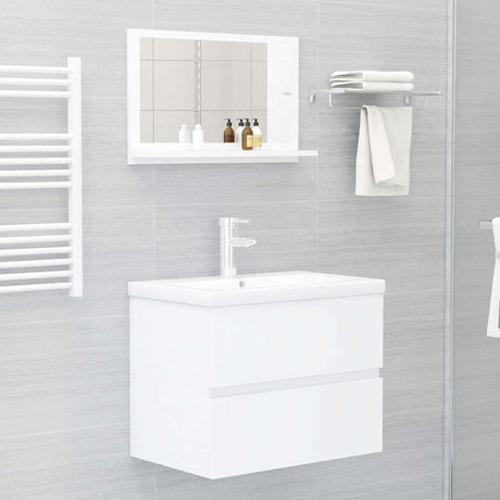 Vidaxl badkamerspiegel 60x10,5x37 cm bewerkt hout wit