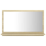 Vidaxl badkamerspiegel 60x10,5x37 cm bewerkt hout sonoma eikenkleurig