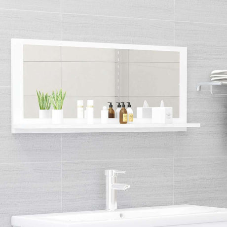 Vidaxl badkamerspiegel 90x10,5x37 cm spaanplaat wit