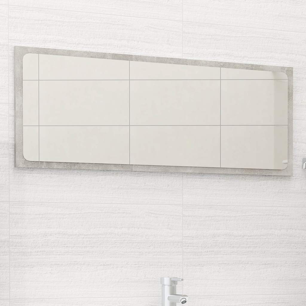 Vidaxl badkamerspiegel 90x1,5x37 cm spaanplaat betongrijs