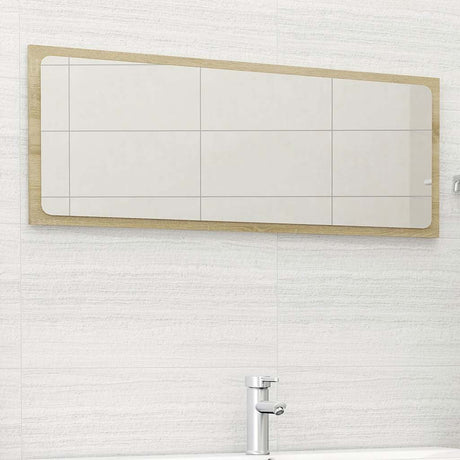 Vidaxl badkamerspiegel 100x1,5x37 cm spaanplaat sonoma eikenkleurig