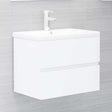 Vidaxl wastafelkast 60x38,5x45 cm bewerkt hout wit