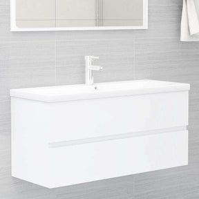 Vidaxl wastafelkast 100x38,5x45 cm bewerkt hout wit