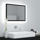 Vidaxl badkamerspiegel led 60x8,5x37 cm acryl zwart