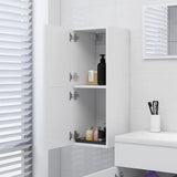 Vidaxl badkamerkast 30x30x80 cm bewerkt hout wit