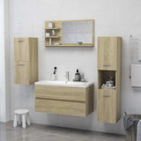 Vidaxl badkamerspiegel 90x10,5x45 cm bewerkt hout sonoma eikenkleurig