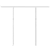 Vidaxl Laifel Pole Set 300x245 cm Eisenweiß